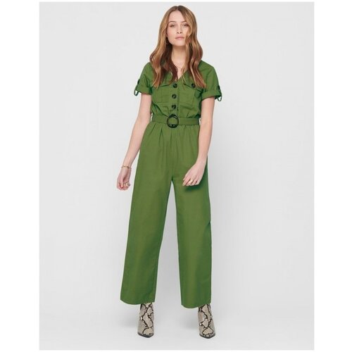 Only Kombinezoni Helen Ancle Jumpsuit - Martini Olive Zelena Slike