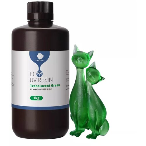 Anycubic plant-based uv resin+ 1kg - tran green Cene
