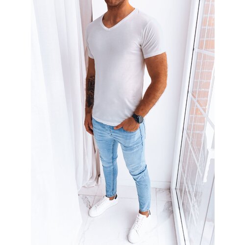 DStreet Mens Basic Ecru T-Shirt Slike