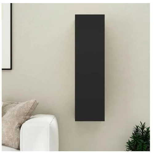  TV omarica črna 30,5x30x110 cm iverna plošča