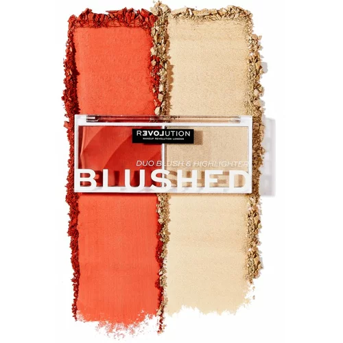 Revolution Relove colour Play Blushed Duo Blush & Highlighter paleta sa highlighterom i rumenilom 5,8 g nijansa Daydream