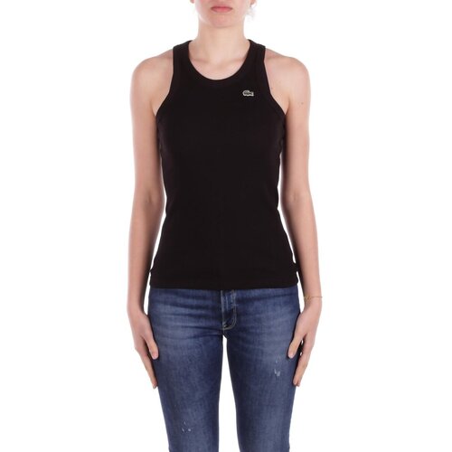 Lacoste Majice brez rokavov TEE-SHIRT Črna Slike