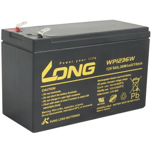 Long Dolga 12V 9Ah svinčena baterija HighRate F2 (WP1236W), (21230829) Cene