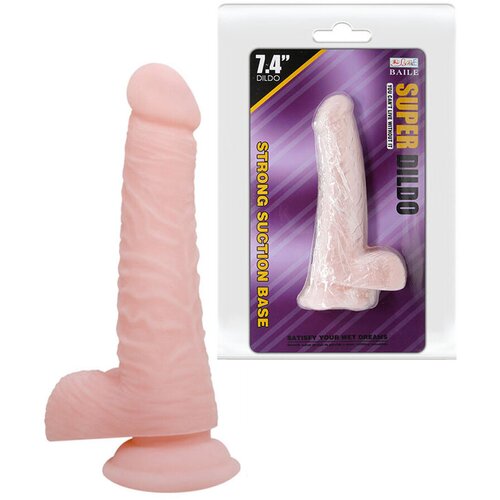  Dildo Super, Realistični, 18.8cm, Boja kože Slike