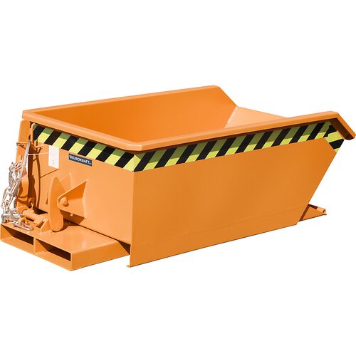 eurokraft pro Mini prekucni zaboj, nizek nasipni rob, prostornina 0,27 m³, oranžna RAL 2000 Cene