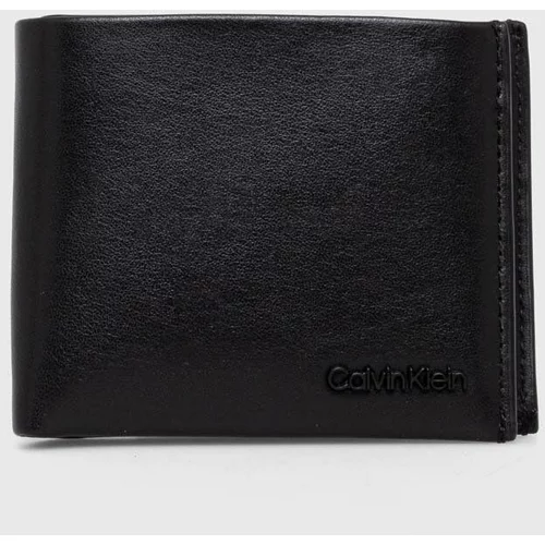 Calvin Klein Kožni novčanik za muškarce, boja: crna