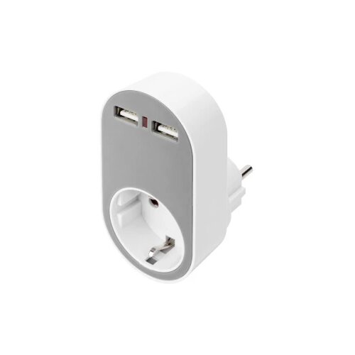 Digitus DA-70617 adapter utičnica Izlazna struja maks. 2400 mA 2 x USB, sigurnosna utičnica Cijene