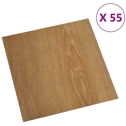  Podne daske 55 pcs Smeđa 5 11 m&amp;sup2; PVC - Smeđa Slike