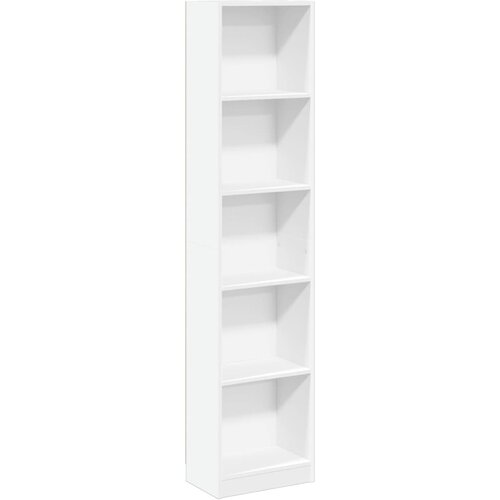 Regal za knjige bijeli 40x24x176 cm konstruirano drvo Slike