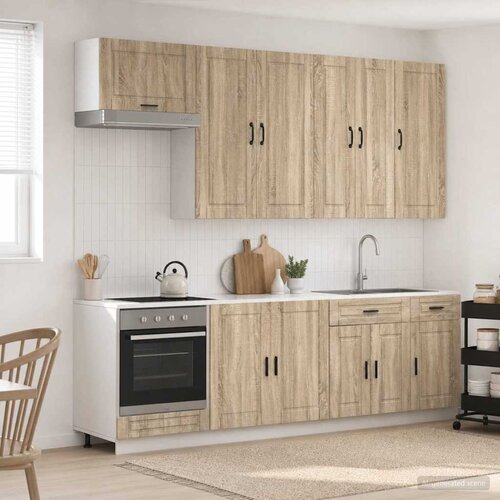  Kuhinjska jedinica PORTO 8 pcs Hrast sonoma Konstruirano drvo Cene