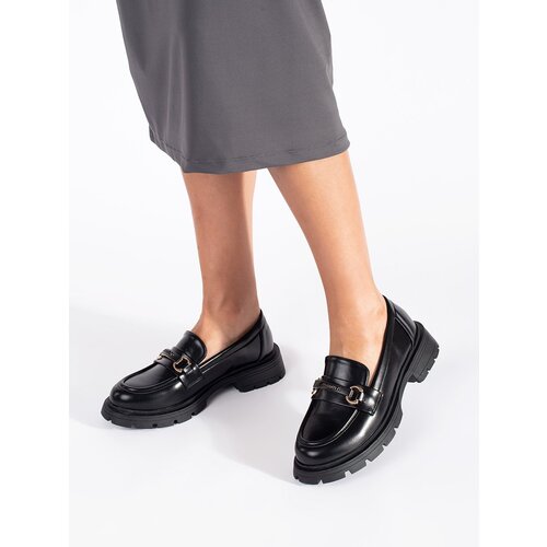 Shelvt Elegant black women's loafers Cijene