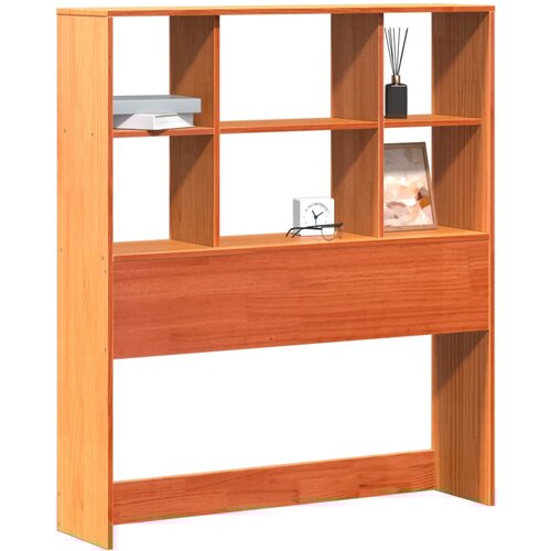 Maison Chic posteljno vzglavje - vzglavna omarica - nočna omarica s predelki vo&amp;scaron;čeno rjava 75 cm trdna borovina, (21711907) Slike