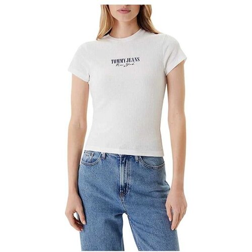Tommy Hilfiger bela majica za žene THDW0DW20899-YBL Slike