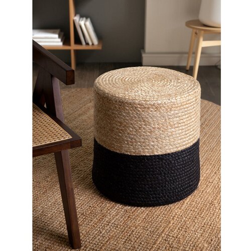 Hanse Home Tabure v črni in naravni barvi Juta Gold Black &amp;ndash; Slike