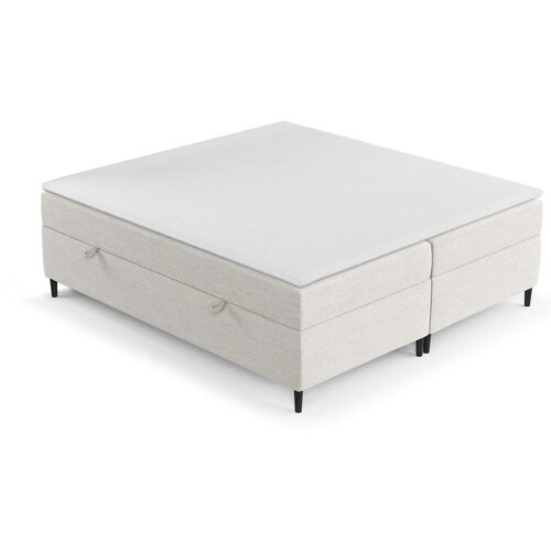 Maison de R&amp;ecirc;ve Kremno bela boxspring postelja s prostorom za shranjevanje 180x200 cm Araya &amp;ndash; Slike