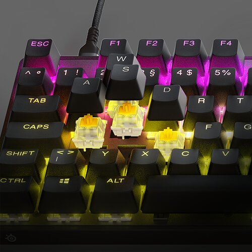 Steel Series Gaming Keyboard Apex 9 TKL, RGB LED light, US, Black, Wired Slike