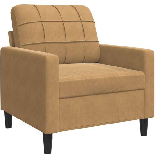 VidaXL 4-dijelni set sofa s jastucima smeđi bar&amp;scaron;unasti Slike