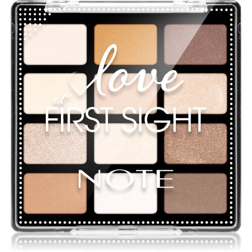 Note Cosmetique Love At First Sight paleta sjenila za oči 201 Daily Routine Slike
