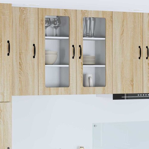 VidaXL Zidni kuhinjski ormarić 2 pcs Sonoma hrast 40 x 31 x 80 cm Slike