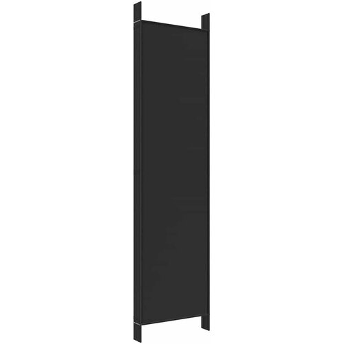  pregrada s 6 panela crna 300x200 cm od tkanine Slike