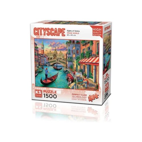 KS Games Igračka puzzle 1500 dijelova Venice 22029 Cijene