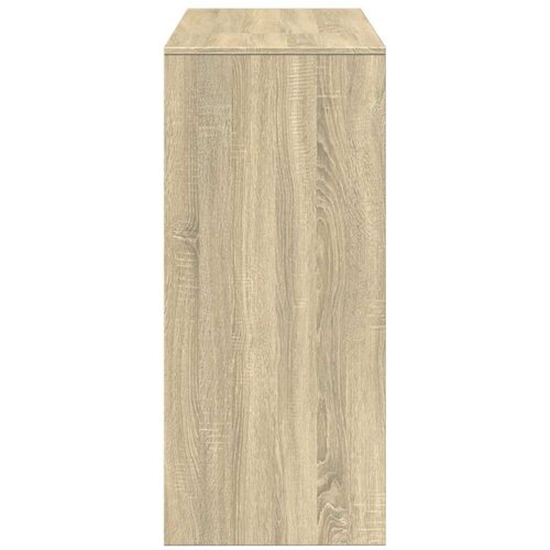 VidaXL Barski stol s policom boja hrasta 124x46x103,5 cm drveni Slike
