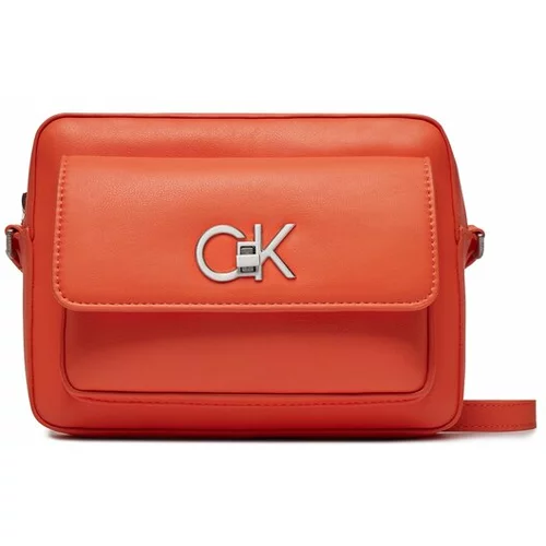Calvin Klein Ročna torba Re-Lock Camera Bag W/Flap K60K611083 Oranžna