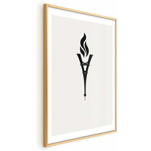  Plakat - Torch Shaped Like the Eiffel Tower 29.7x42 Zlatni okvir s margom Cene