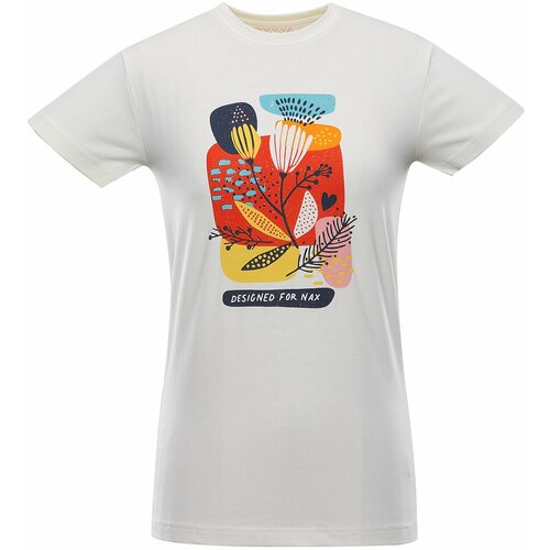 NAX Women's T-shirt ZSAFA crème Slike