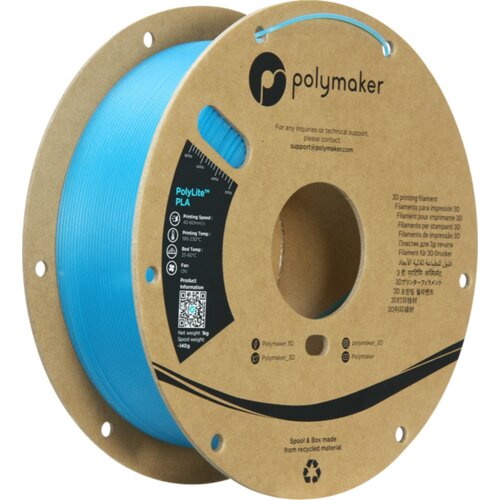 Polymaker polylite luminous pla blue, 1.75 mm / 1000 g Slike