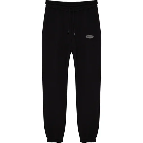 Trendyol Black Men's Oversize Sweatpants with Phone Pocket Detail