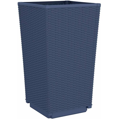  Vrtne sadilice 4 kom plava siva 32,5 x 32,5 x 57 cm PP Slike