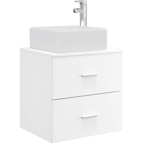 vidaXL Umivalnik s pritrditev na steno Bela 53 x 34,5 x 63 cm, (5000245604) Cene