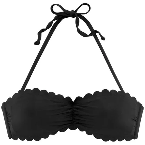Lascana Bikini zgornji del 'Scallop' črna