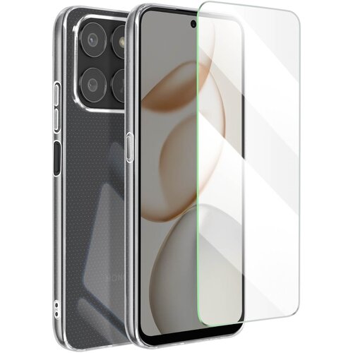 Oem Mayaxess, Zaščitni paket 2-v-1: ovitek + kaljeno steklo za Honor 400 Smart, odporno na udarce, Prozorno, (5000208762) Cene