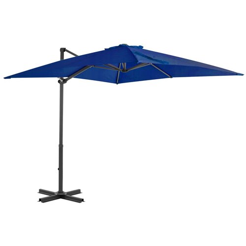  Konzolni suncobran s aluminijskom &amp;scaron;ipkom azurni 250 x 250 cm Slike