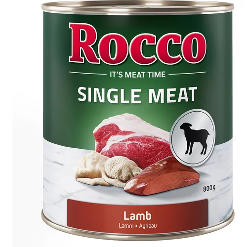 Rocco Ekonomično pakiranje Single Meat 24 x 800 g Janjetina