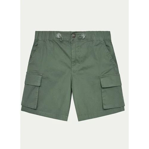 United Colors Of Benetton Kratke hlače iz tkanine 4L2VC9031 Zelena Relaxed Fit