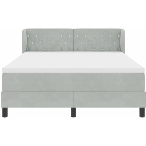  Krevet s opruga kutije Svjetlosiva 140 x 200 cm Bar&amp;scaron;un Slike