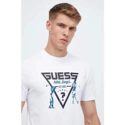 Guess Kratka majica moški, bela barva