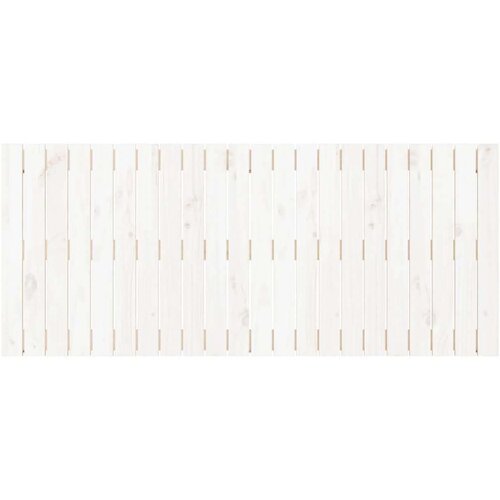 VidaXL zidno uzglavlje bijelo 140x3x60 cm od masivne borovine Slike