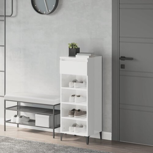 vidaXL Stalak za cipele sjajni bijeli 40x36x105 cm konstruirano drvo Cijene