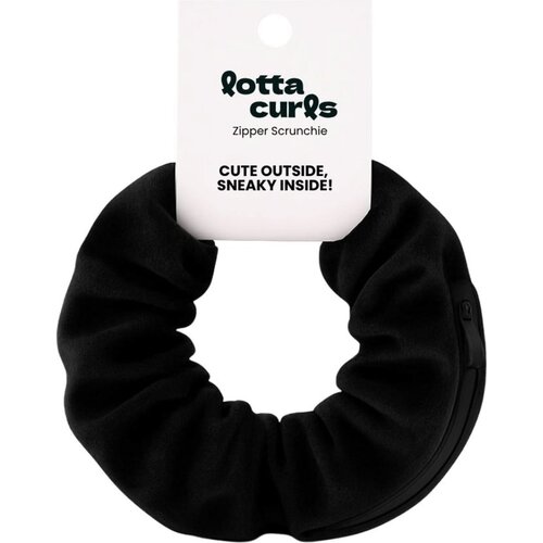 Lotta Curls Zipper Scrunchie - Črna Cene