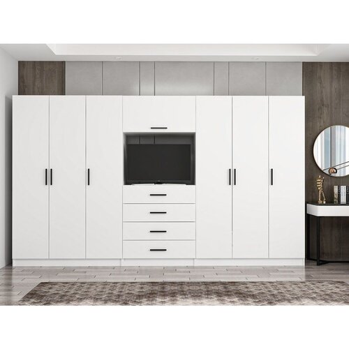 Hanah home minar kale - 7827 white wardrobe Cene