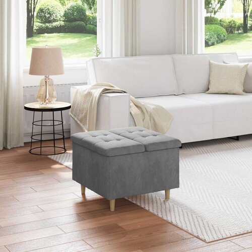  Otoman za pohranu s jastukom Tamno siva 60 x 60 x 45 cm Bar&scaron;un - Tamno siva 60 cm Bar&scaron;un Cijene