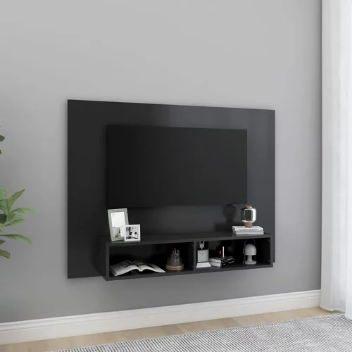  Zidni TV ormarić sivi 120 x 23,5 x 90 cm od iverice