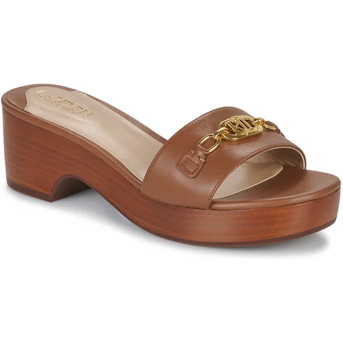 Polo Ralph Lauren Natikači ROXANNE-SANDALS-FLAT SANDAL Kostanjeva