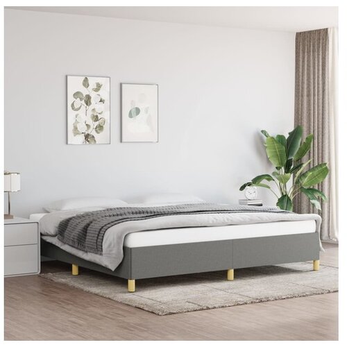  Okvir Za krevet tamnosivi 200x200 cm od tkanine Cene