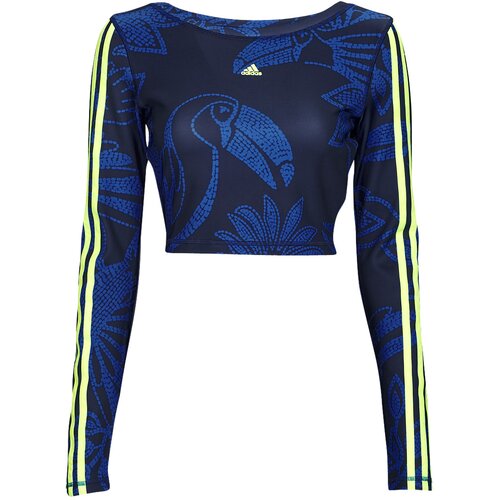 Adidas Puloverji FARM CROP LS Modra Cene