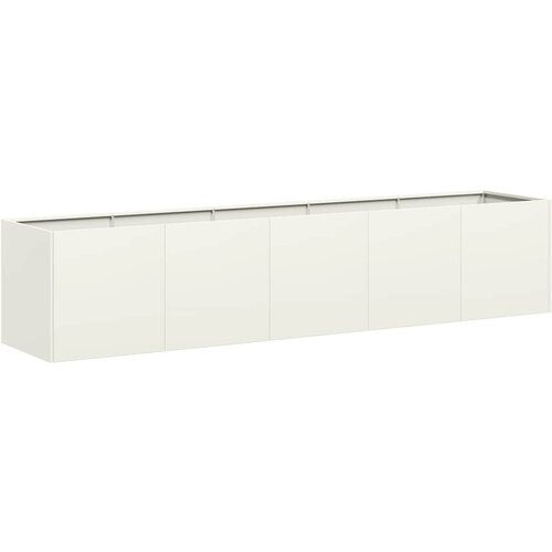 Maison Chic Cvetlični Lonec - Cvetlično korito White 200x40x40 cm Hladno valjano jeklo, (21790158) Cene